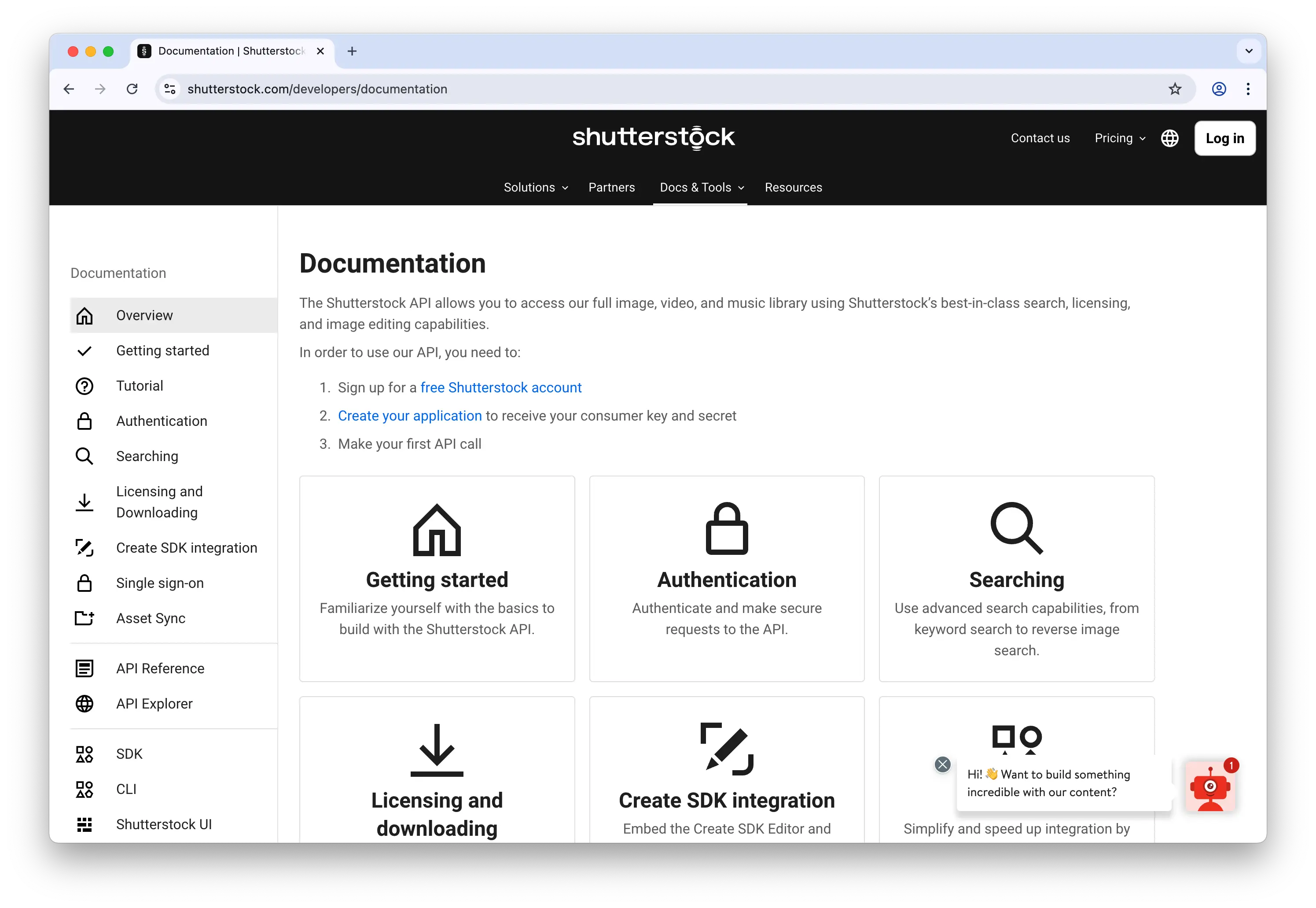 Shutterstock API Documentation